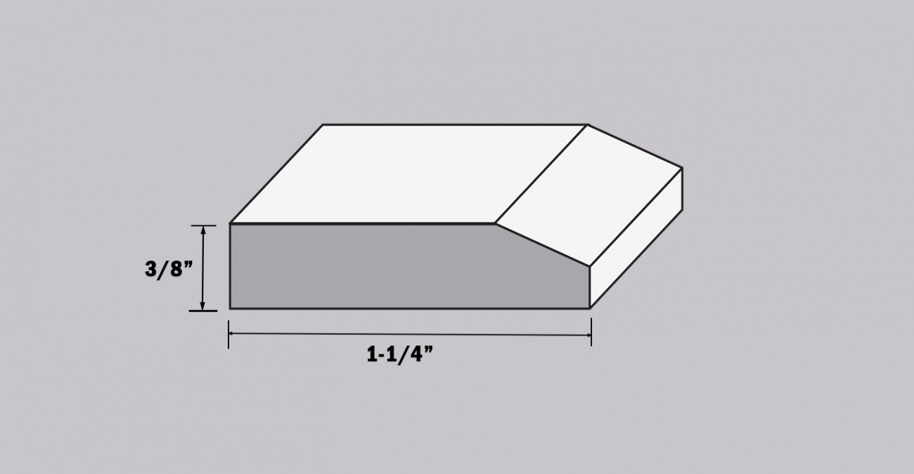 Modern Edge Shoebase trim moulding
